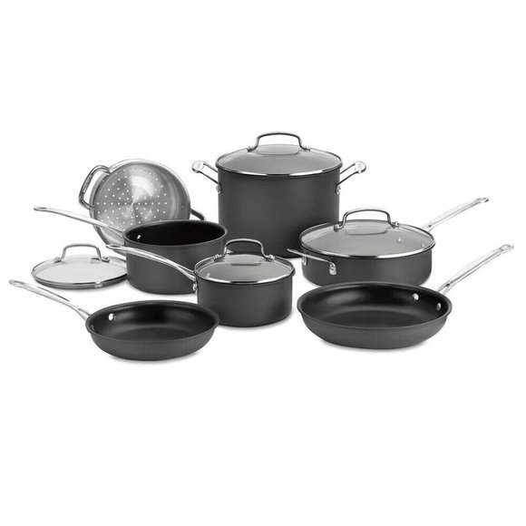 CUISINART Classic Hard Anodized Cookware 11 pc Model 63-11 - Picture 1 of 6